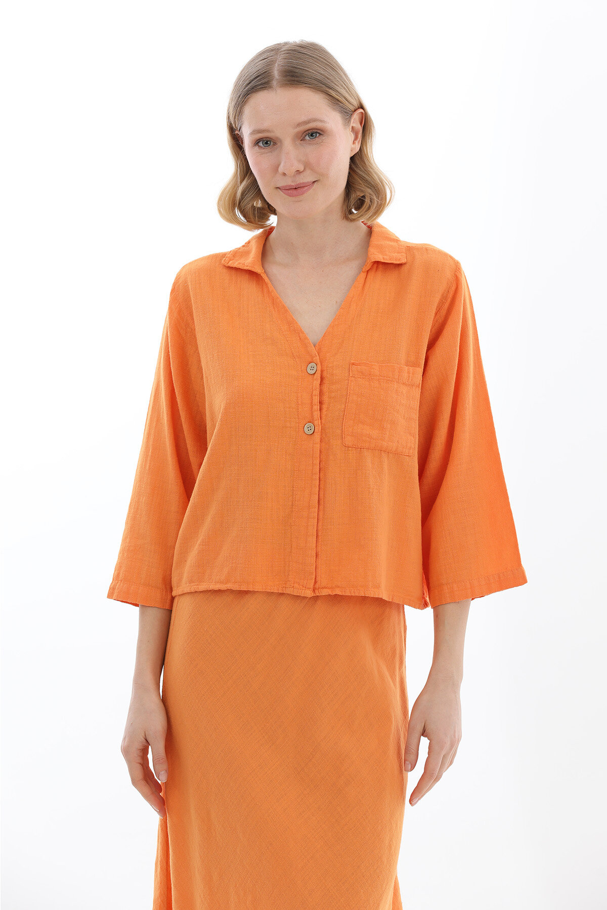 Crew Up Kadın Gömlek 2614KS108629