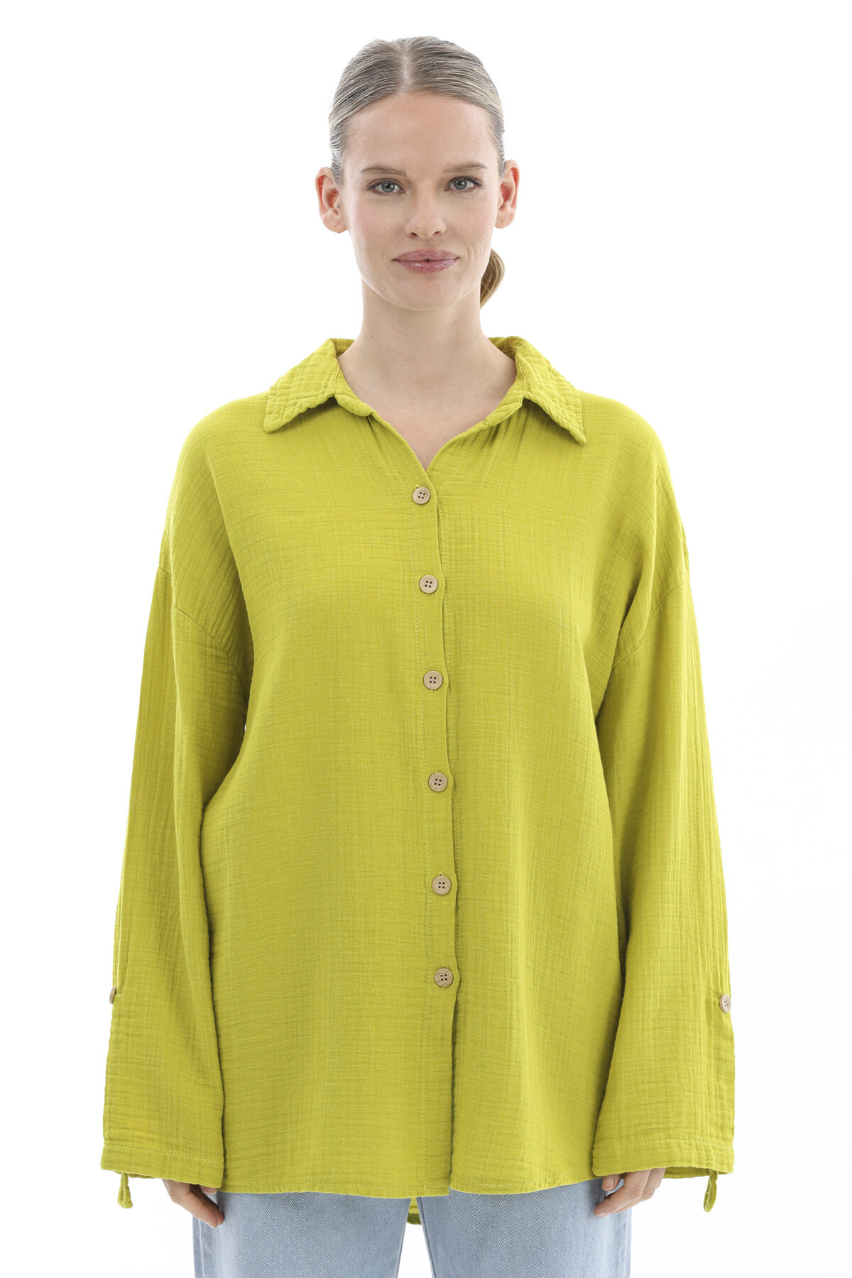 Crew Up Kadın Gömlek 2614KS108667