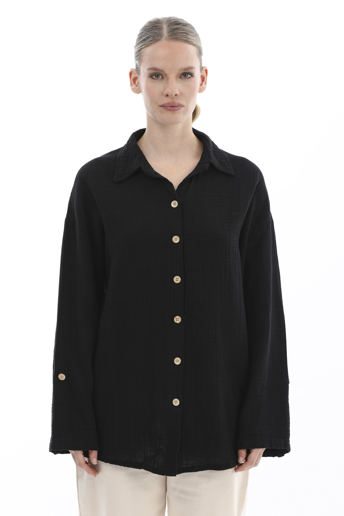 Crew Up Kadın Gömlek 2614KS108667