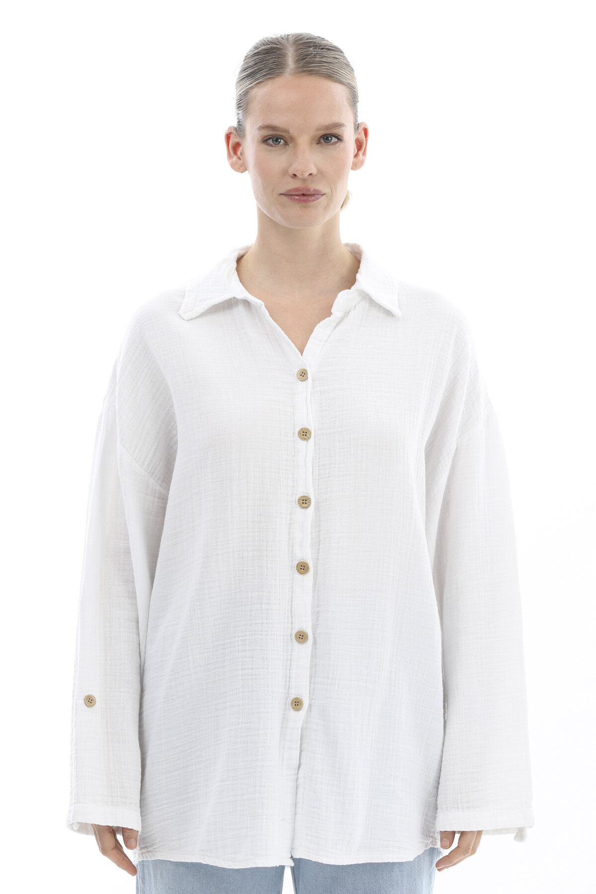 Crew Up Kadın Gömlek 2614KS108667