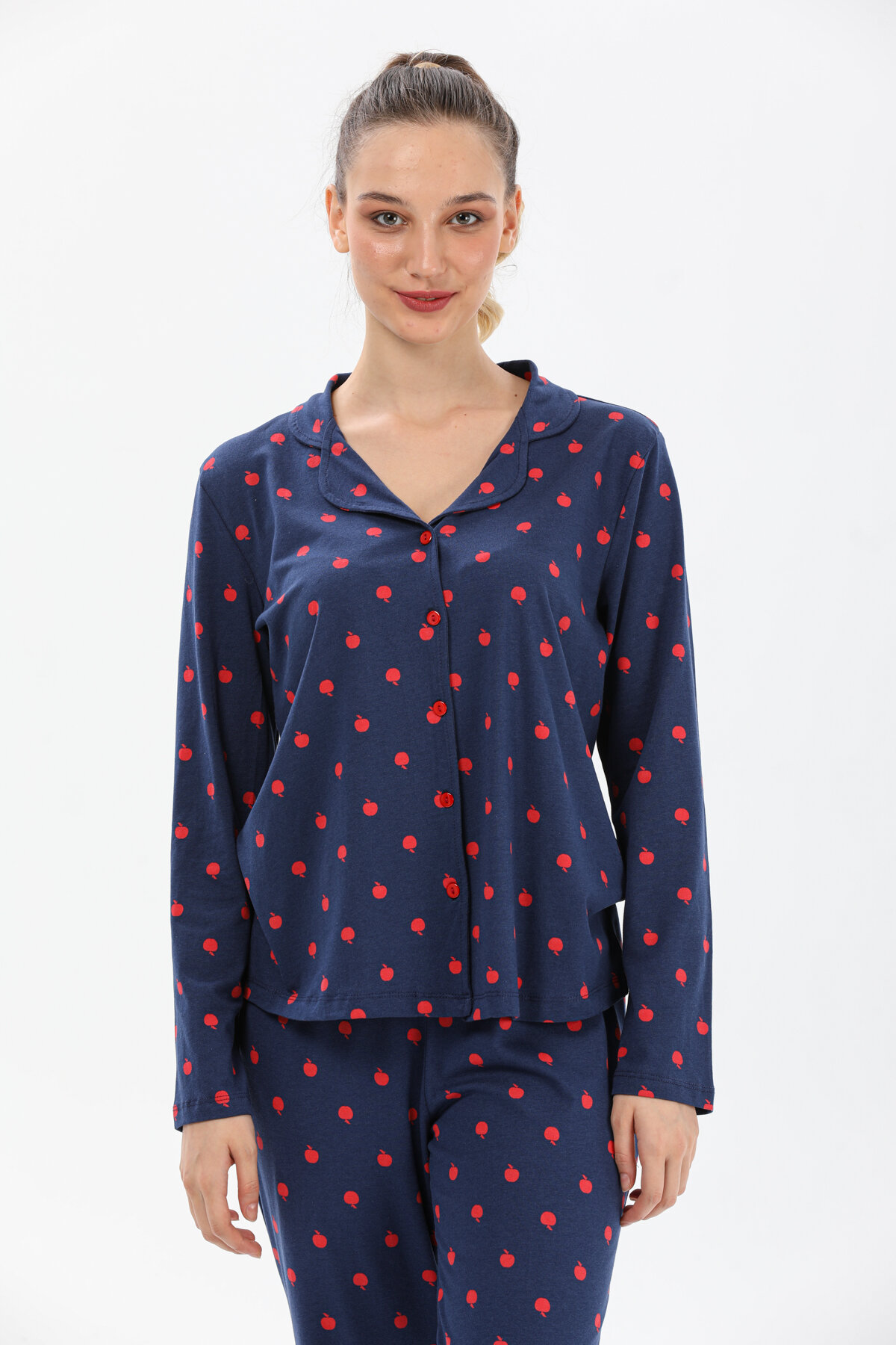 Shefame Kadın Gömlek Yaka Pijama Takımı 231PJ74IT