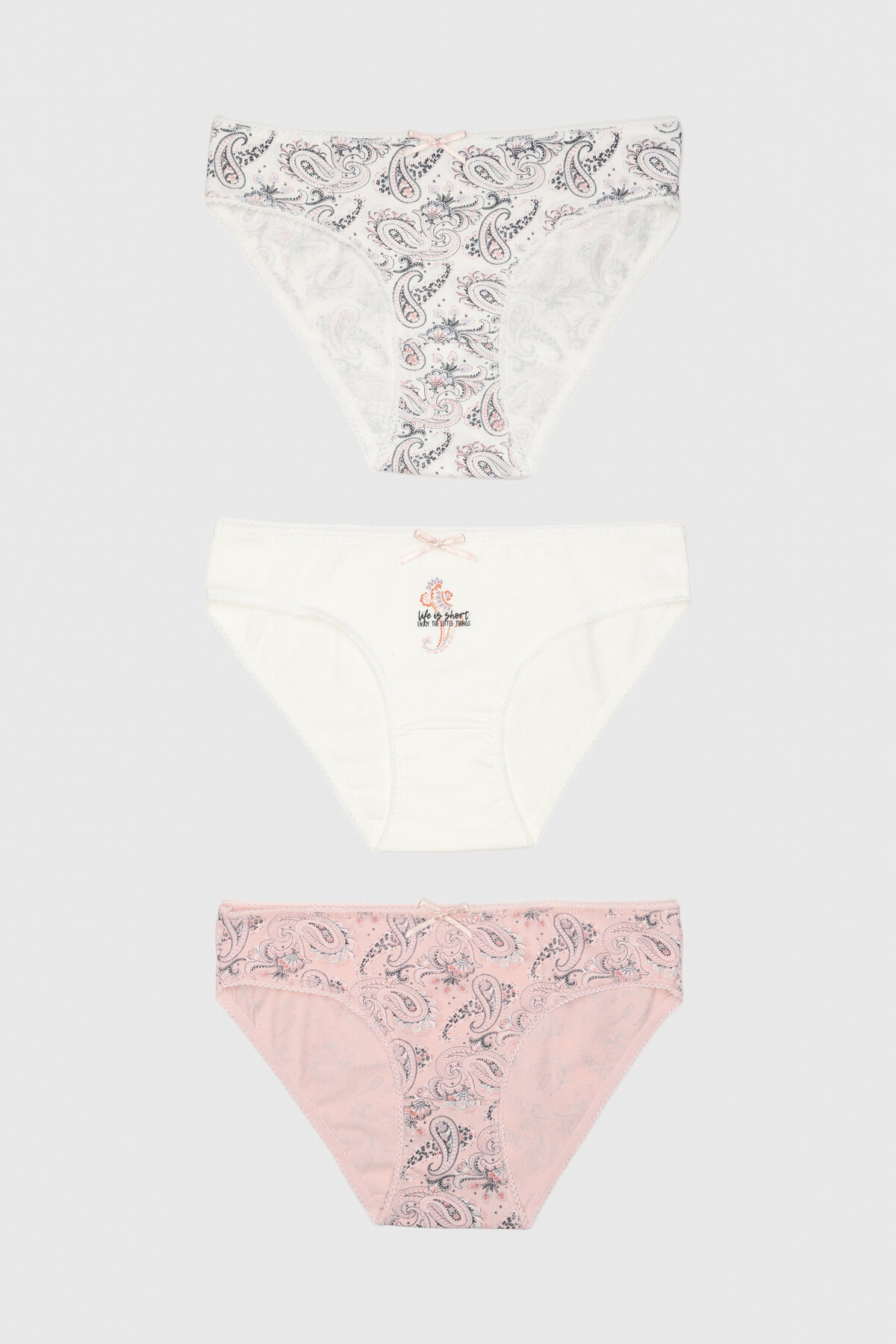 Shefame Kadın 3'lü Desenli Slip Külot 2324K001MD