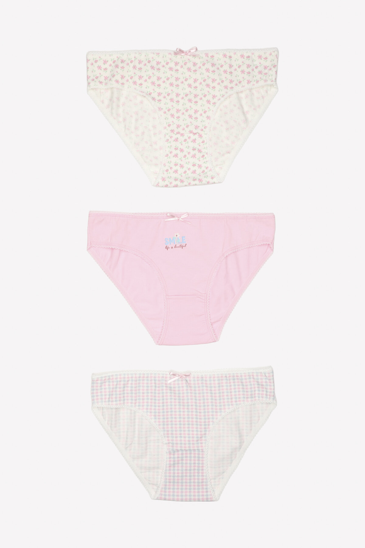 Shefame Kadın 3'lü Desenli Slip Külot 2324K001MD