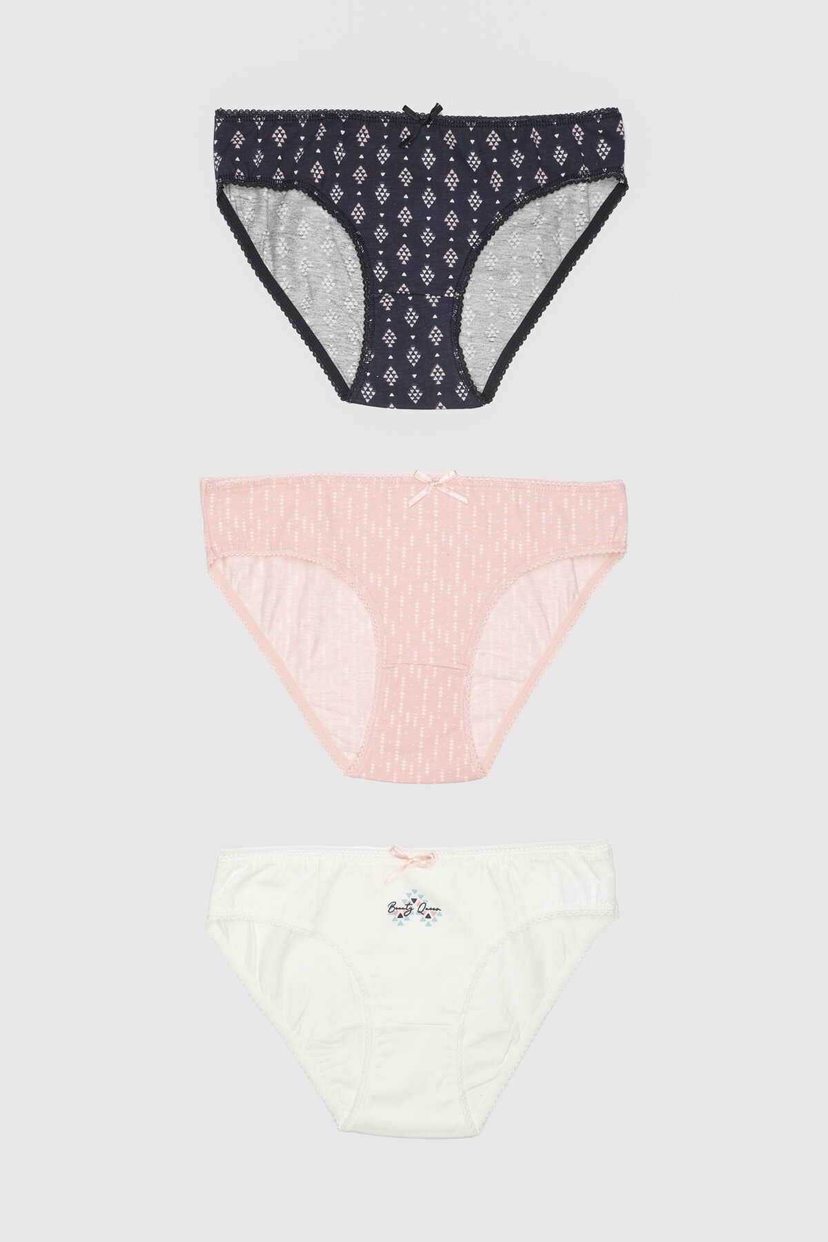 Shefame Kadın 3'lü Desenli Slip Külot 2324K001MD