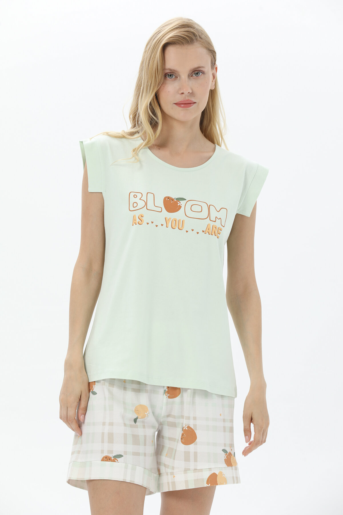 Shefame Baskılı Kolsuz Pijama Takımı 241SV14817