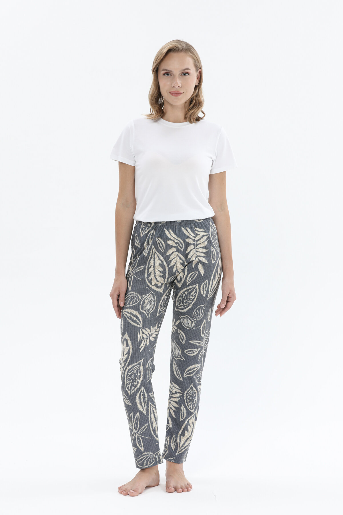 Shefame Kadın Desenli Viskon Pijama Altı 241SVM02