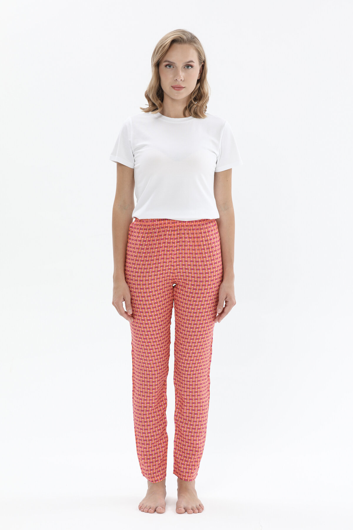 Shefame Kadın Desenli Viskon Pijama Altı 241SVM06