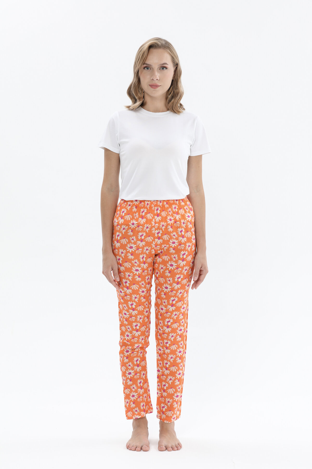 Shefame Kadın Desenli Viskon Pijama Altı 241SVM07