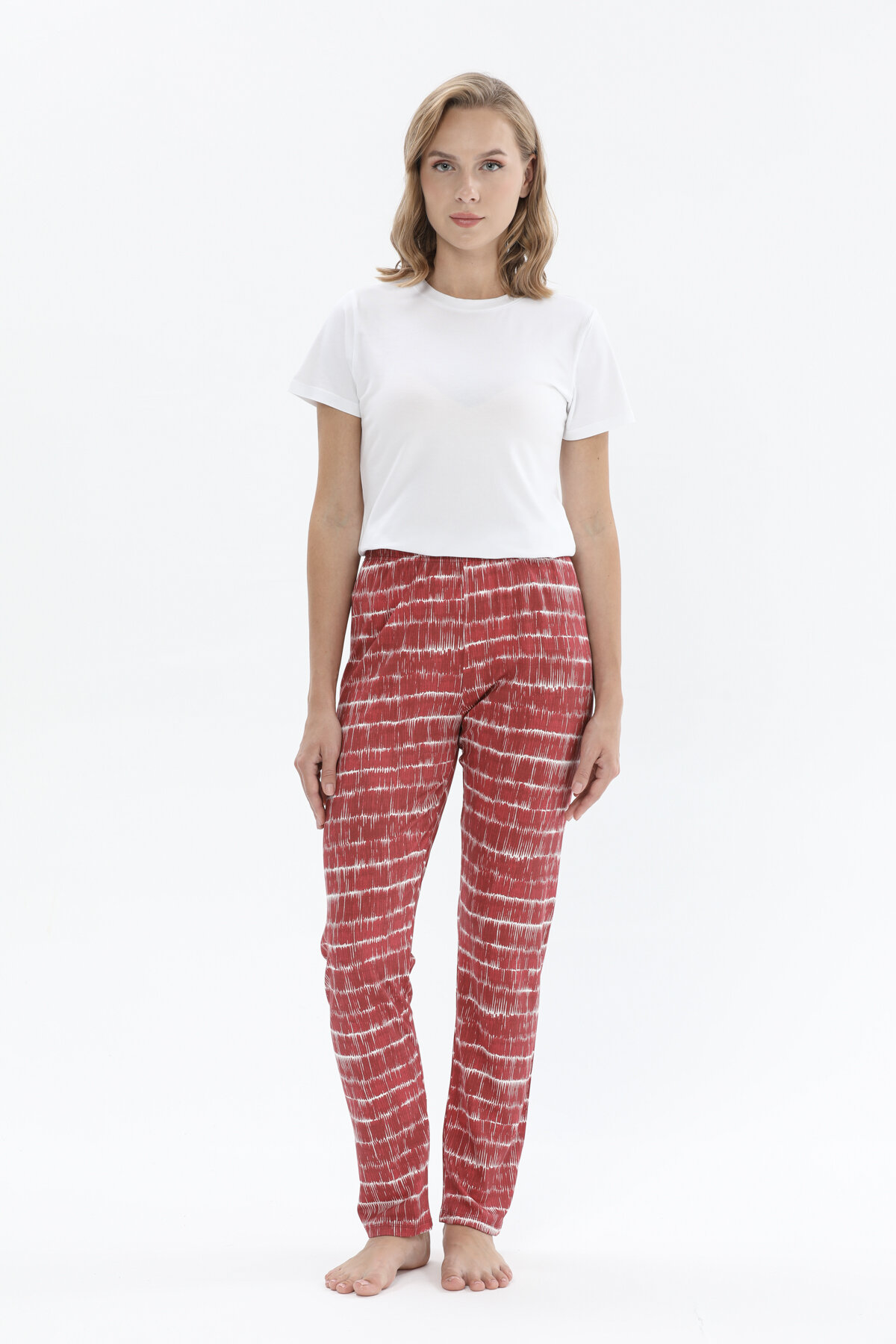 Shefame Kadın Desenli Viskon Pijama Altı 241SVM10