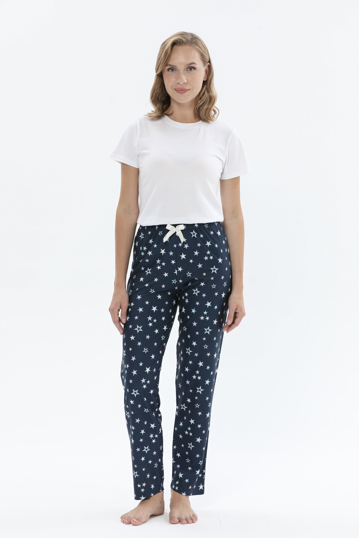 Shefame Kadın Renki Yıldız Desenli Pijama Altı 242KTA710PI