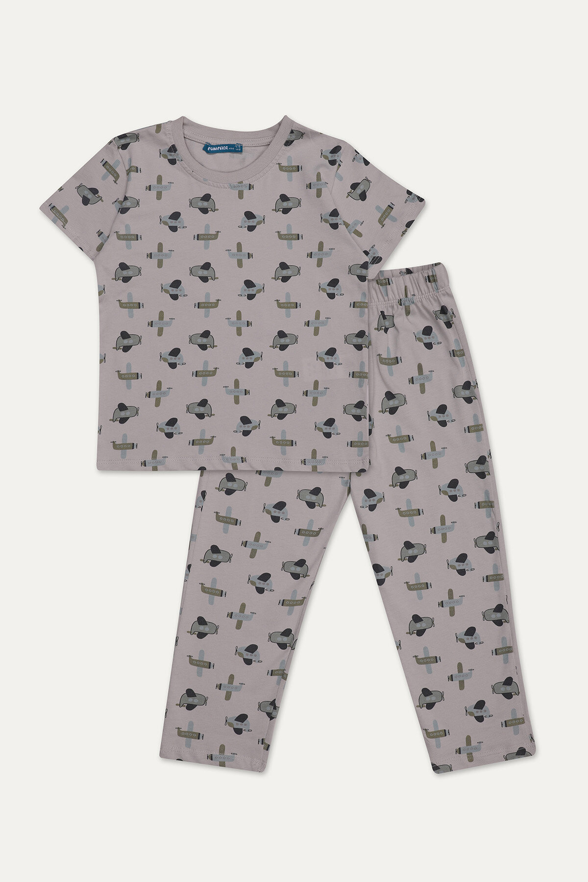 Funfair Erkek Çocuk Kısa Kollu Full Baskılı Pijama Takımı 251EC03PL