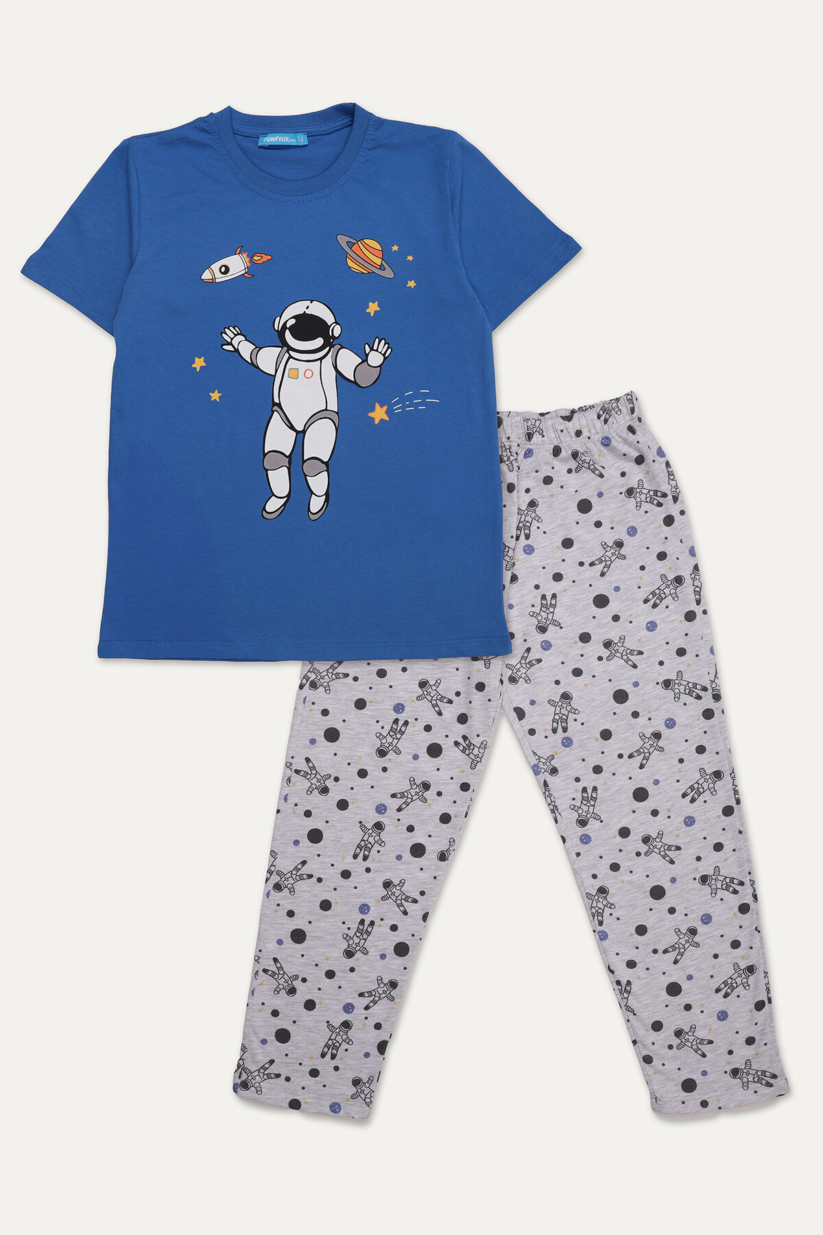Funfair Erkek Çocuk Kısa Kollu Baskılı Pijama Takımı 251EC11PL
