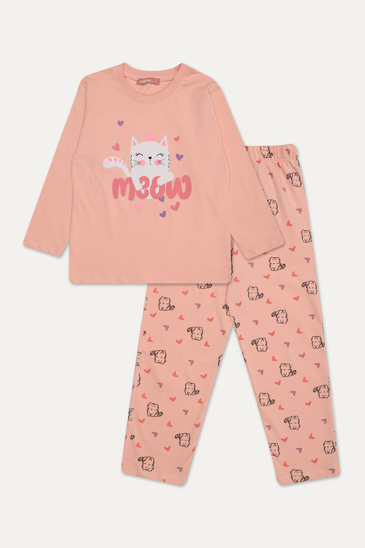 Funfair Kız Çocuk Uzun Kollu Baskılı Pijama Takımı 251KC13PL