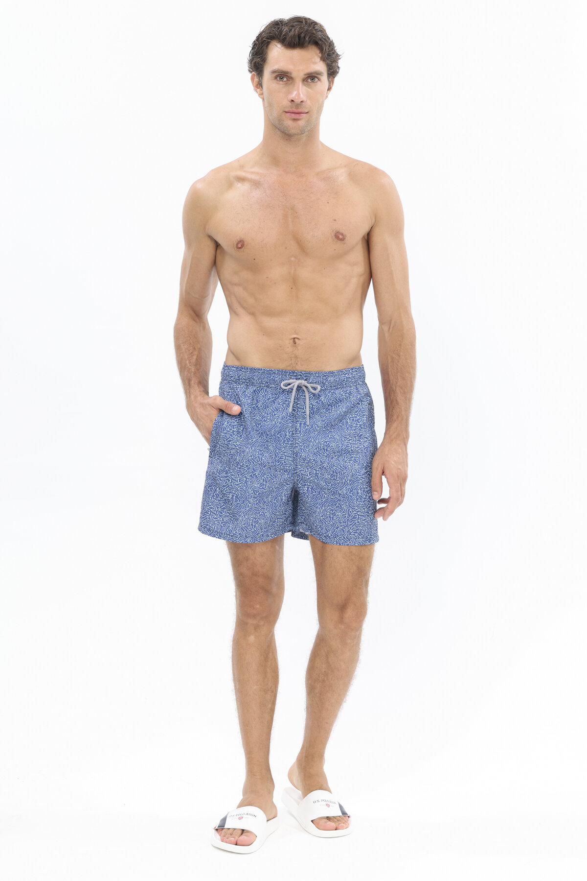 First Company Erkek Dijital Baskılı Mayo Şort 251PB213A