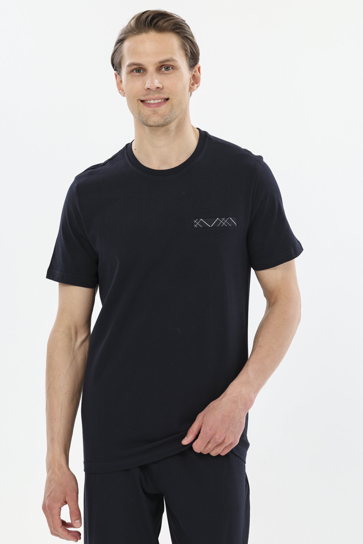 Finesuits Bisiklet Yaka Kısa Kollu Pijama Takımı 251E06SV