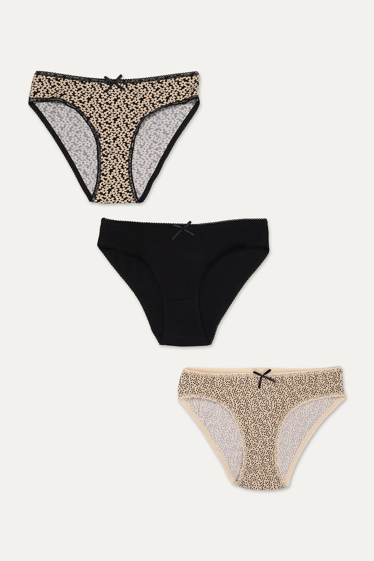 Shefame Kadın Desenli Üçlü Külot 25ETK06MD