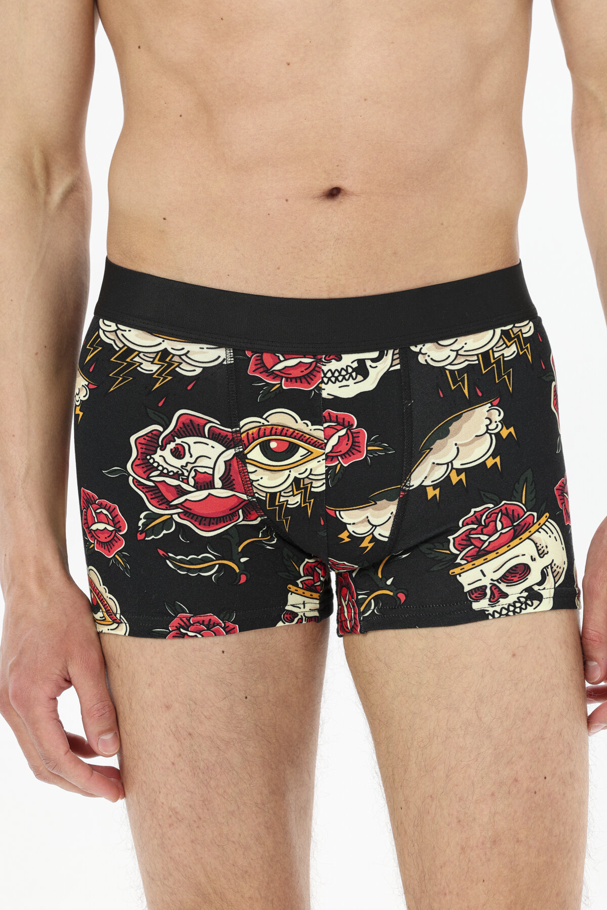 First Company Kuru Kafa ve Gül Baskılı Boxer 251E203NR