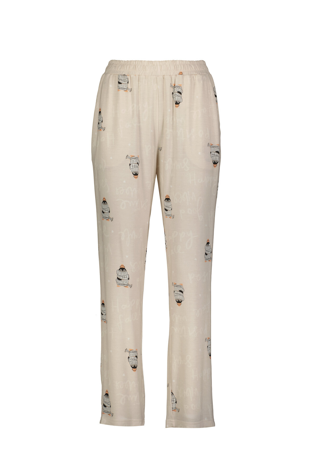 Shefame Kadın Üşüyen Panda Baskılı Likralı Viskon Pijama Altı 251KTA26HY