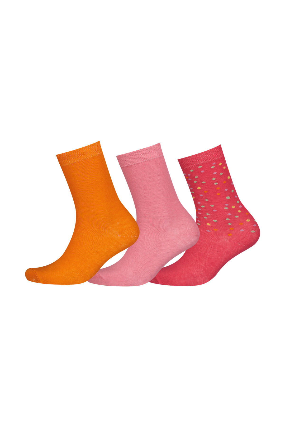 Shefame Kadın Üçlü Desenli Pamuklu Soket Çorap 251K022BS