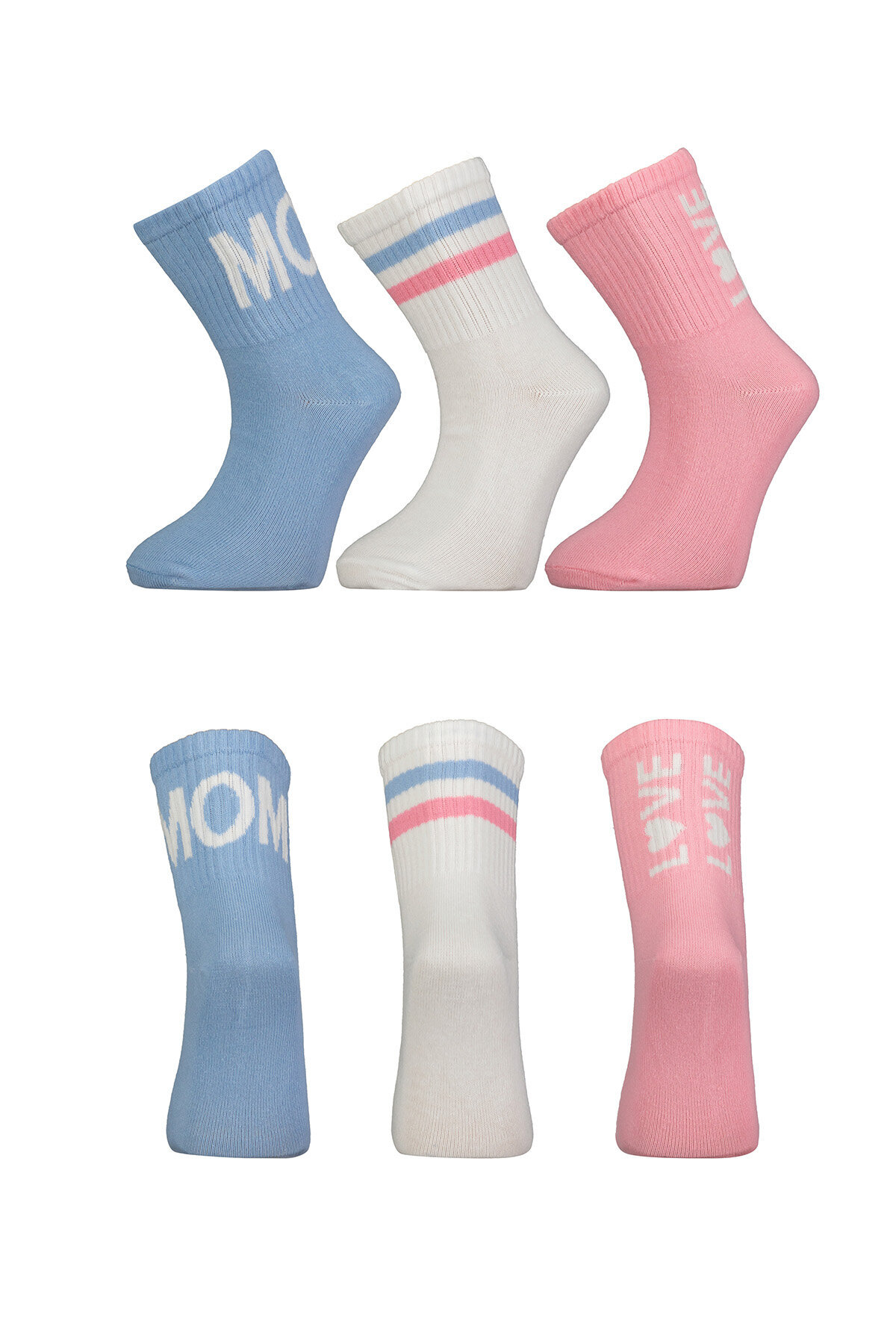 Funfair Kız Çocuk Üçlü Desenli Pamuklu Soket Çorap 251KC24BS