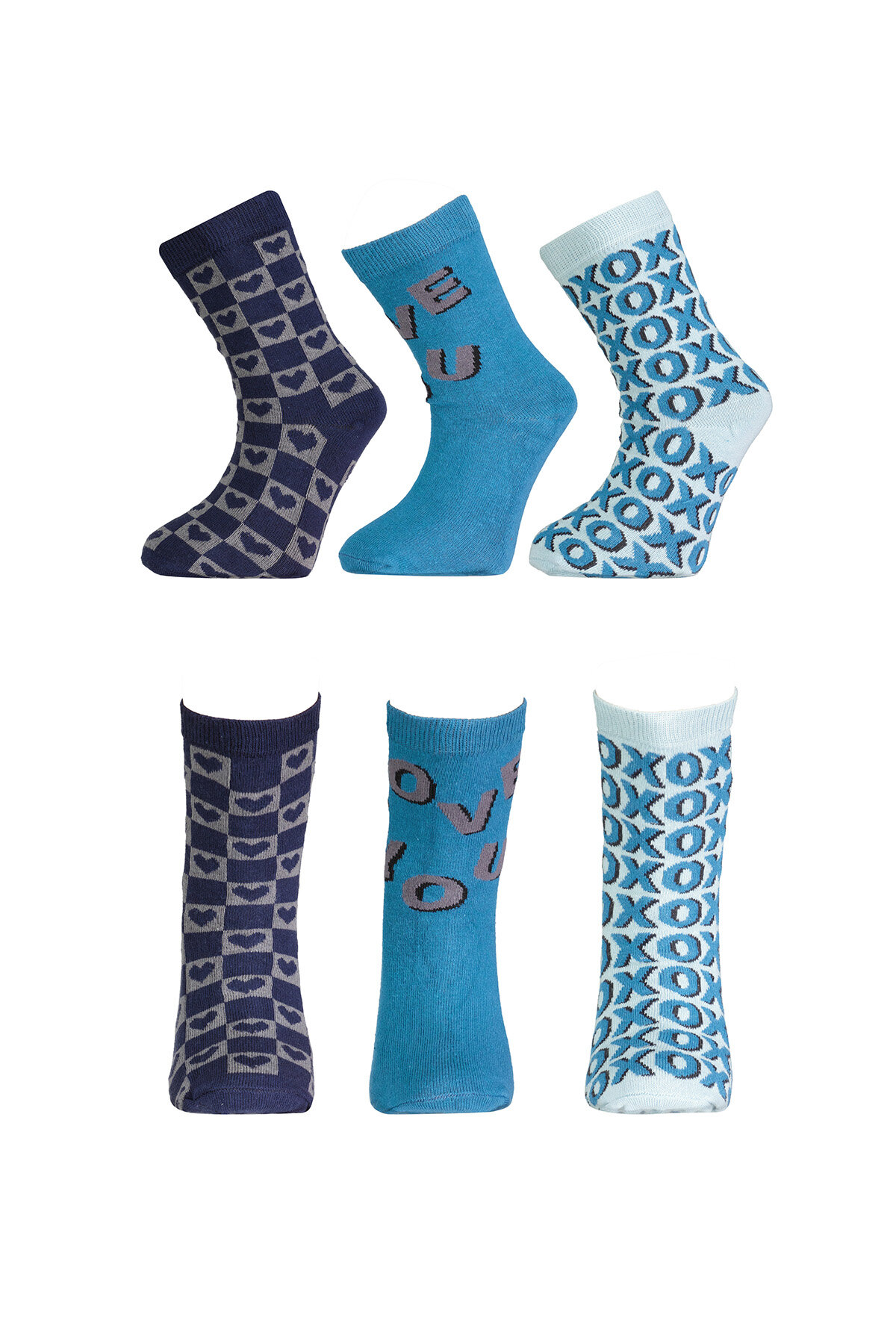 Funfair Kız Çocuk Üçlü Desenli Pamuklu Soket Çorap 251KC25BS