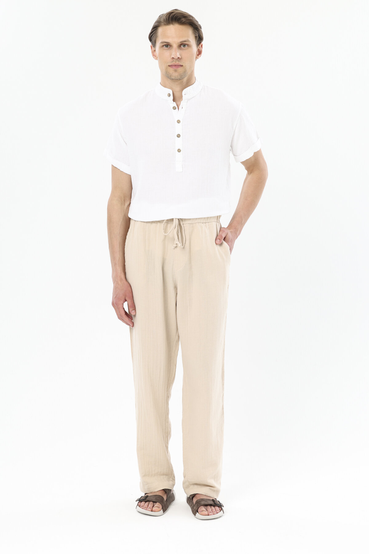 First Company Erkek Müslin Pantolon 251E02OD