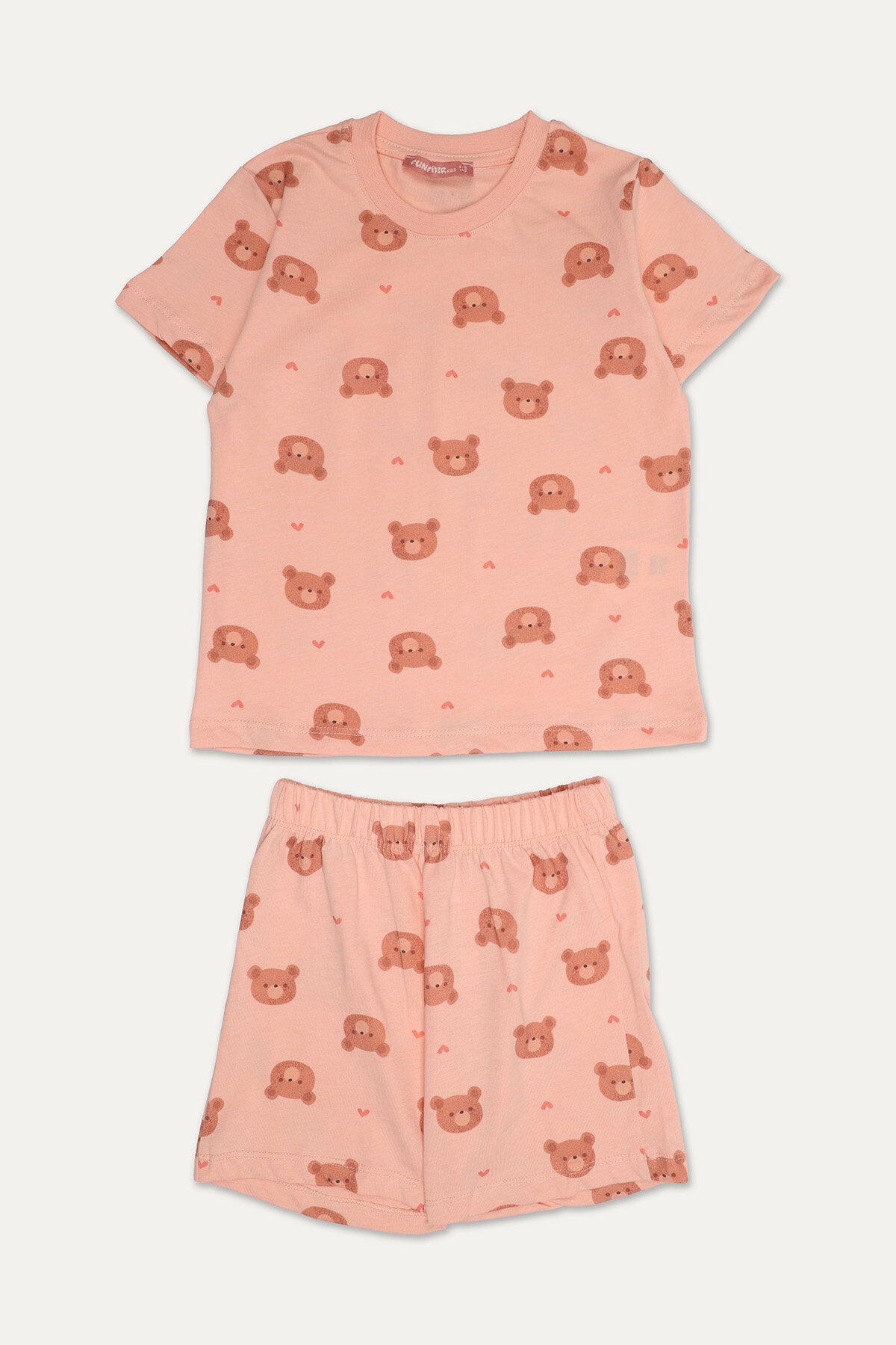 Funfair Kız Çocuk Ayıcık Baskılı Kısa Kollu Şort Takımı
