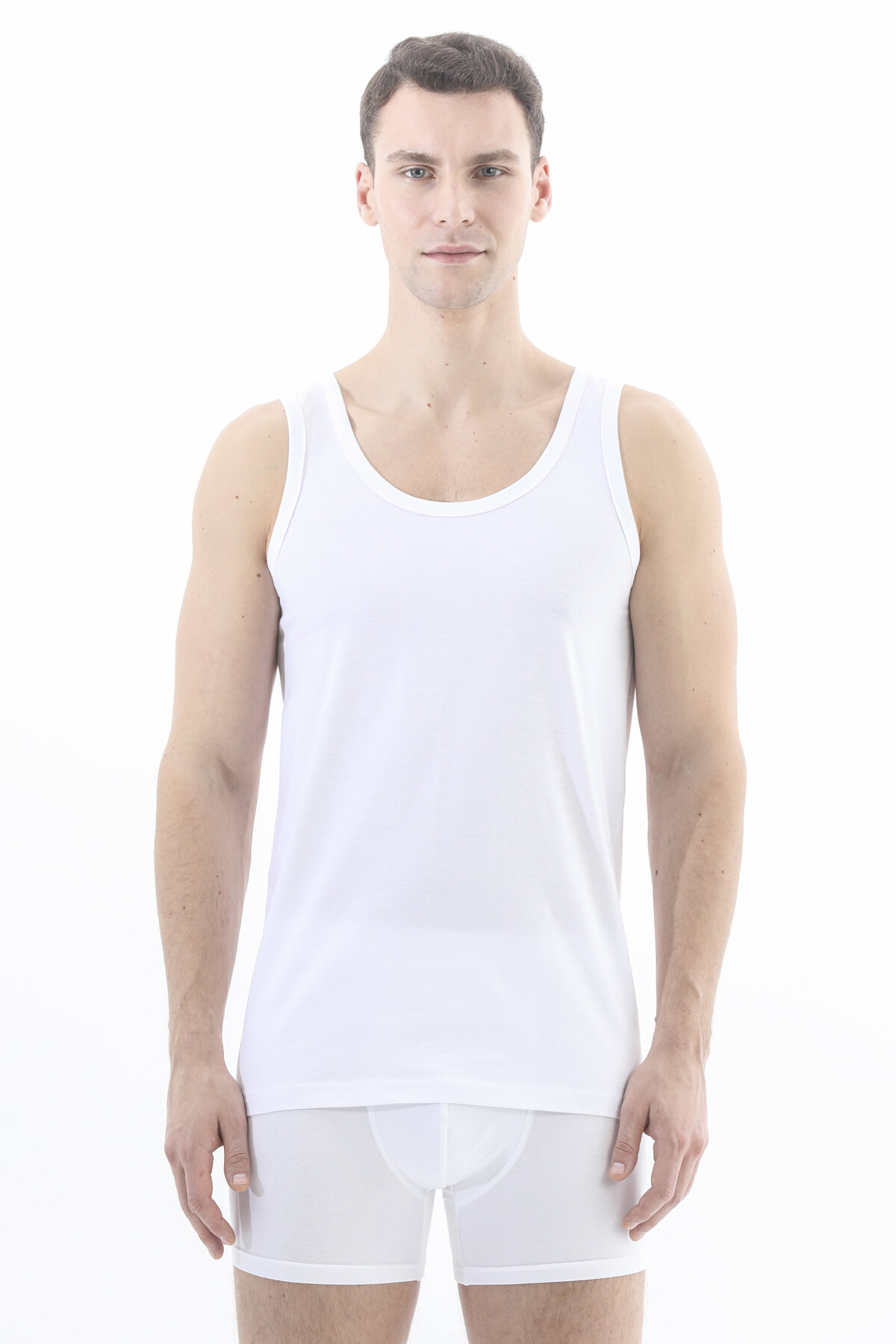 First Company Erkek U Yaka Pamuklu İkili Atlet 251E6001OM