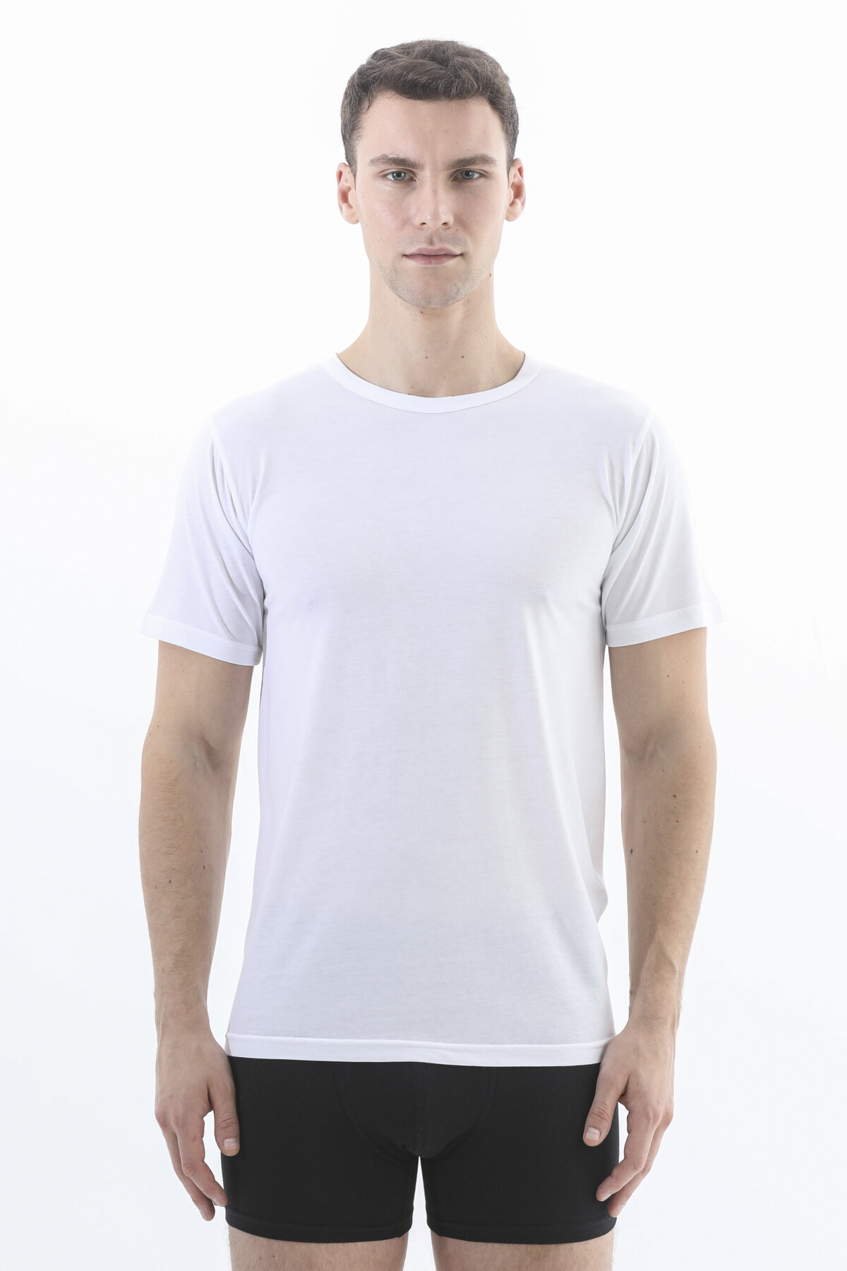 First Company Erkek Bisiklet Yaka Modal Karışımlı İkili Fanila 251E6007OM