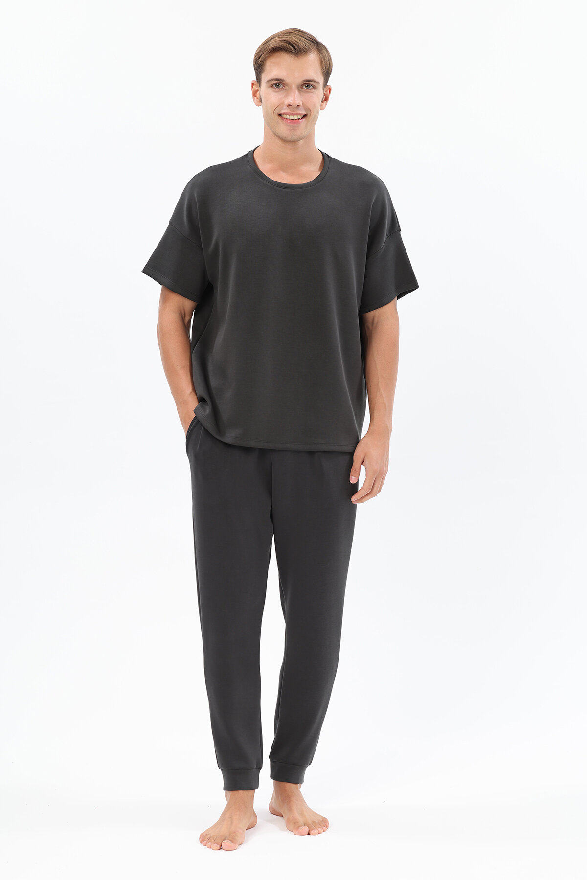 Finesuits Erkek Oversize Pijama Üstü 252E6003TR