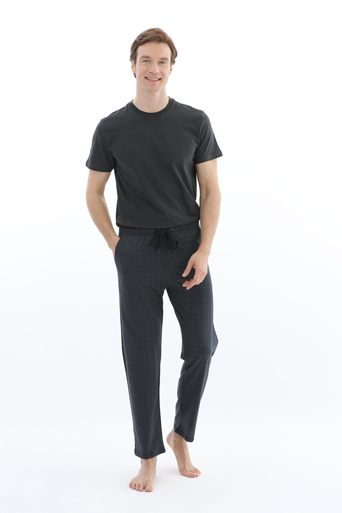 First Company Erkek Desenli Erkek Pijama altı 261E6006PI