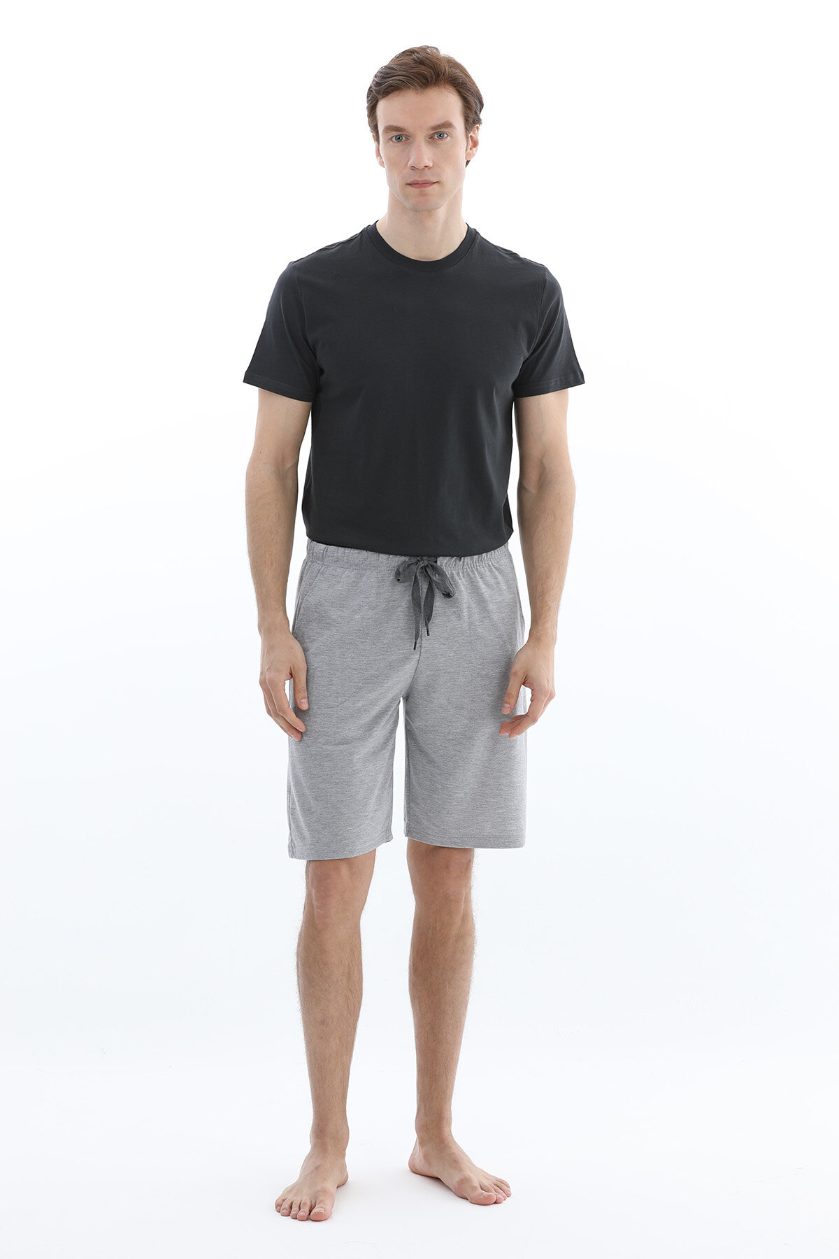 First Company Erkek Penye Düz Erkek Şort 261E6016PI