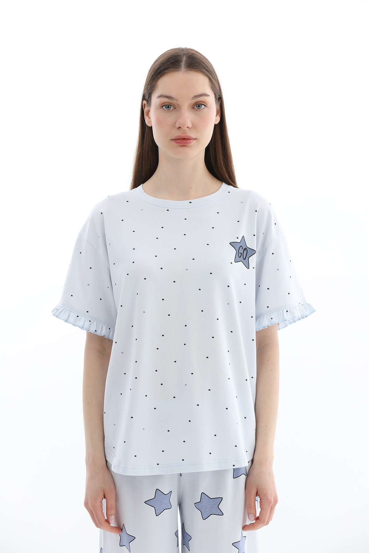 Shefame Kadın Likralı Kompakt Penye Şort Takım 261K7096PI