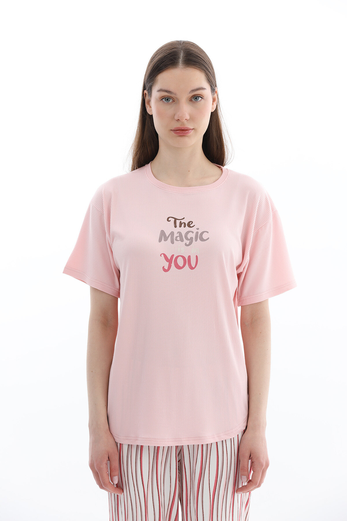 Shefame Kadın Oslo Kısa Kollu Pijama Takımı 261K7103PI