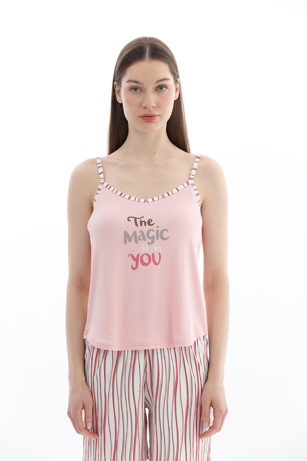 Shefame Kadın Oslo İp Askılı Şort Takımı 261K7105PI