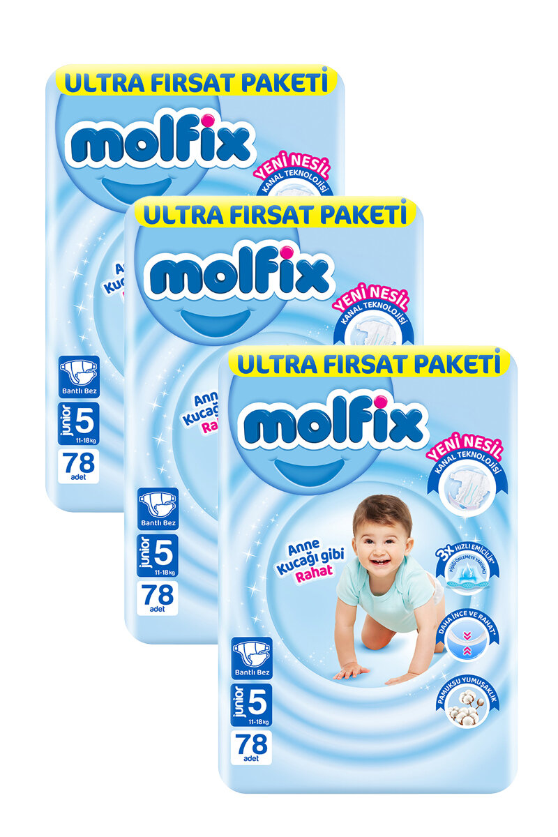 Molfix Ultra Fırsat Paketi 5 Numara 3x78'li