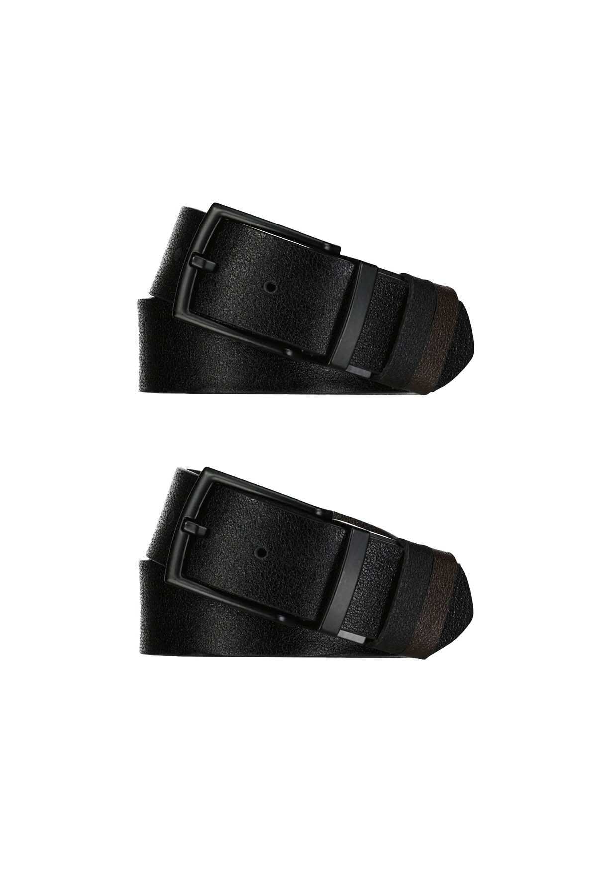 Crew Up Erkek Deri Kemer 26CU576001 Siyah/Kahve