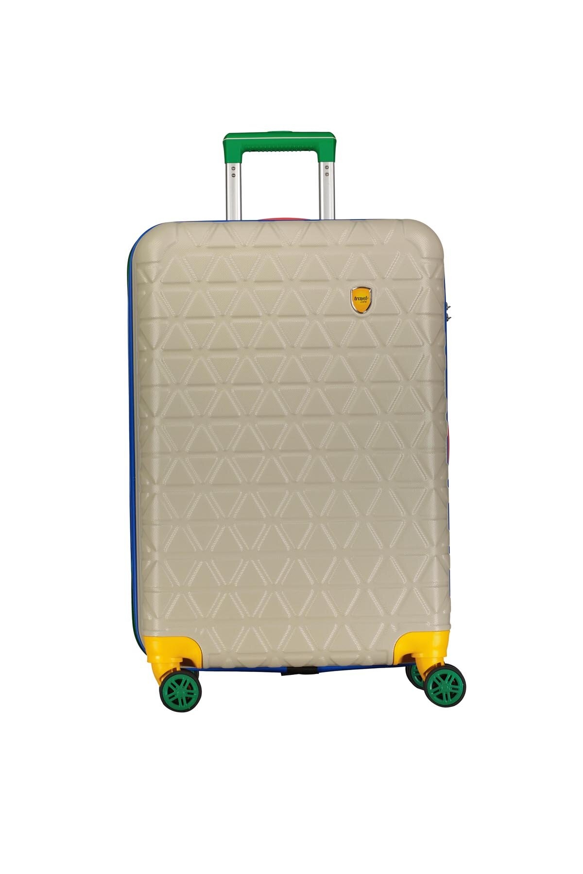 Travel Zone Sert Valiz 26TZ153-ABS800-60CM Bej