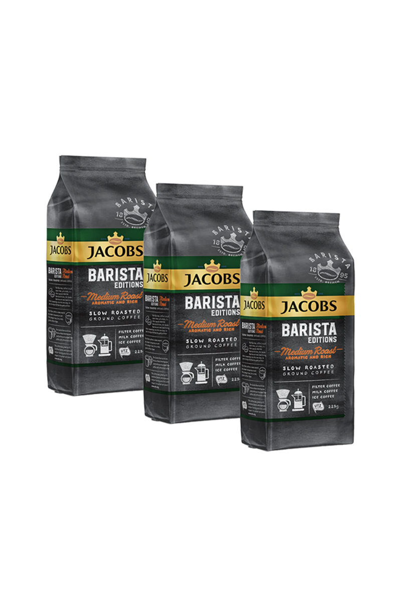 Jacobs Barista Editions Medium Roast Filtre Kahve 225 G 3'Lü