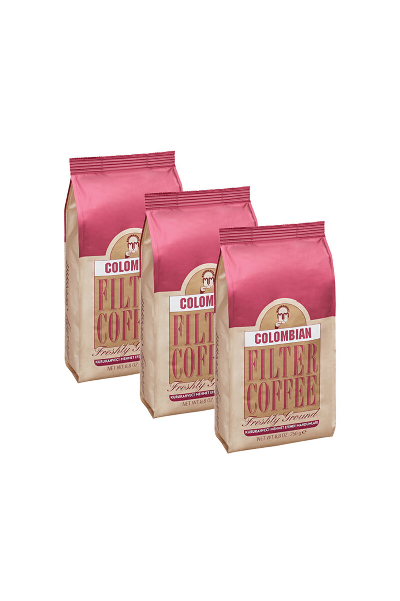 Mehmet Efendi 250 Gr Filtre Kahve Colombıan 3'Lü