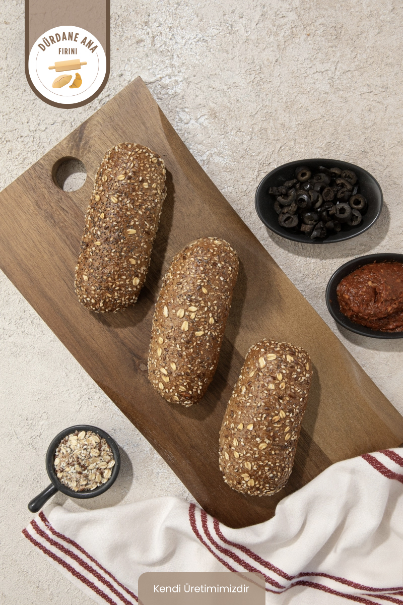 Dürdane Ana Fırını Cepli Ekmek 3 x 70 G (Karışık Tahıllı)