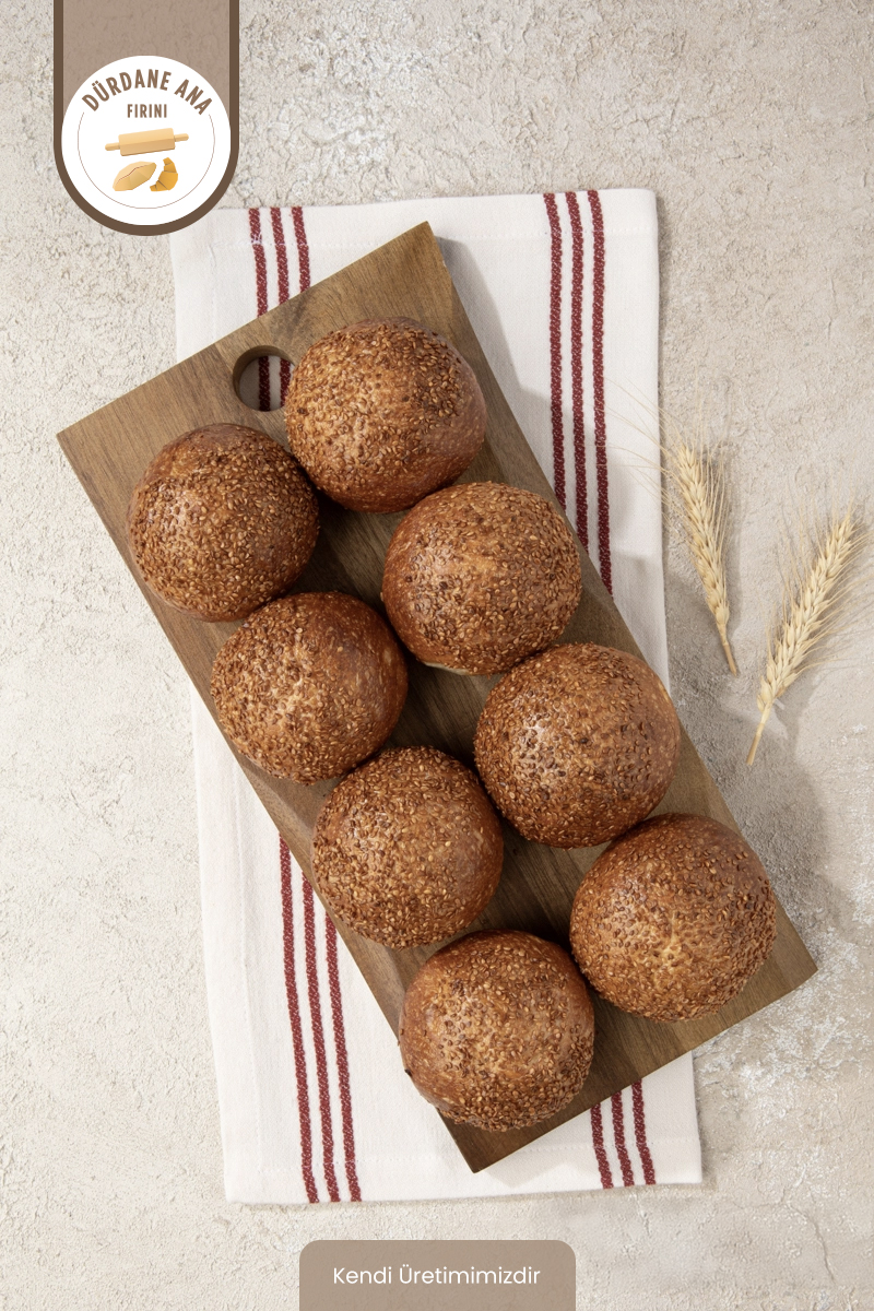 Dürdane Ana Fırını Roll Ekmek 8 x 60 G (Sade - Susamlı )