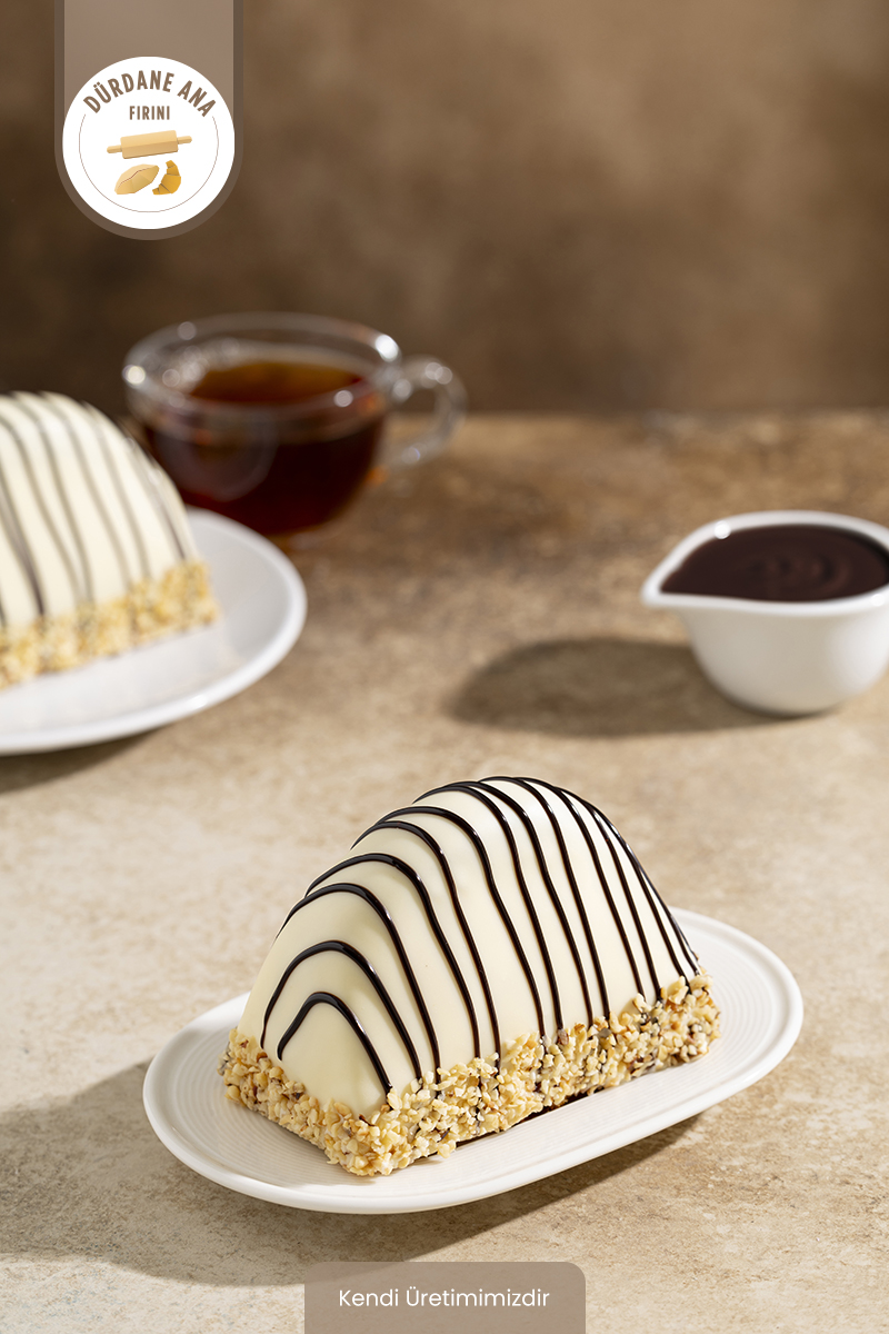 Dürdane Ana Fırını Tekli Yaş Pasta Malaga Beyaz Adet