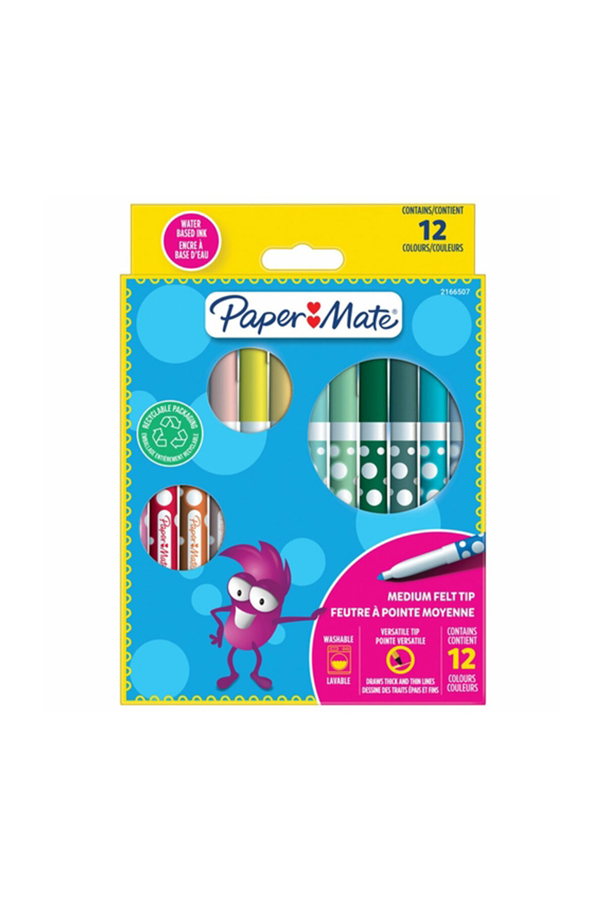 Papermate Keçeli Boya Kalemi 12li