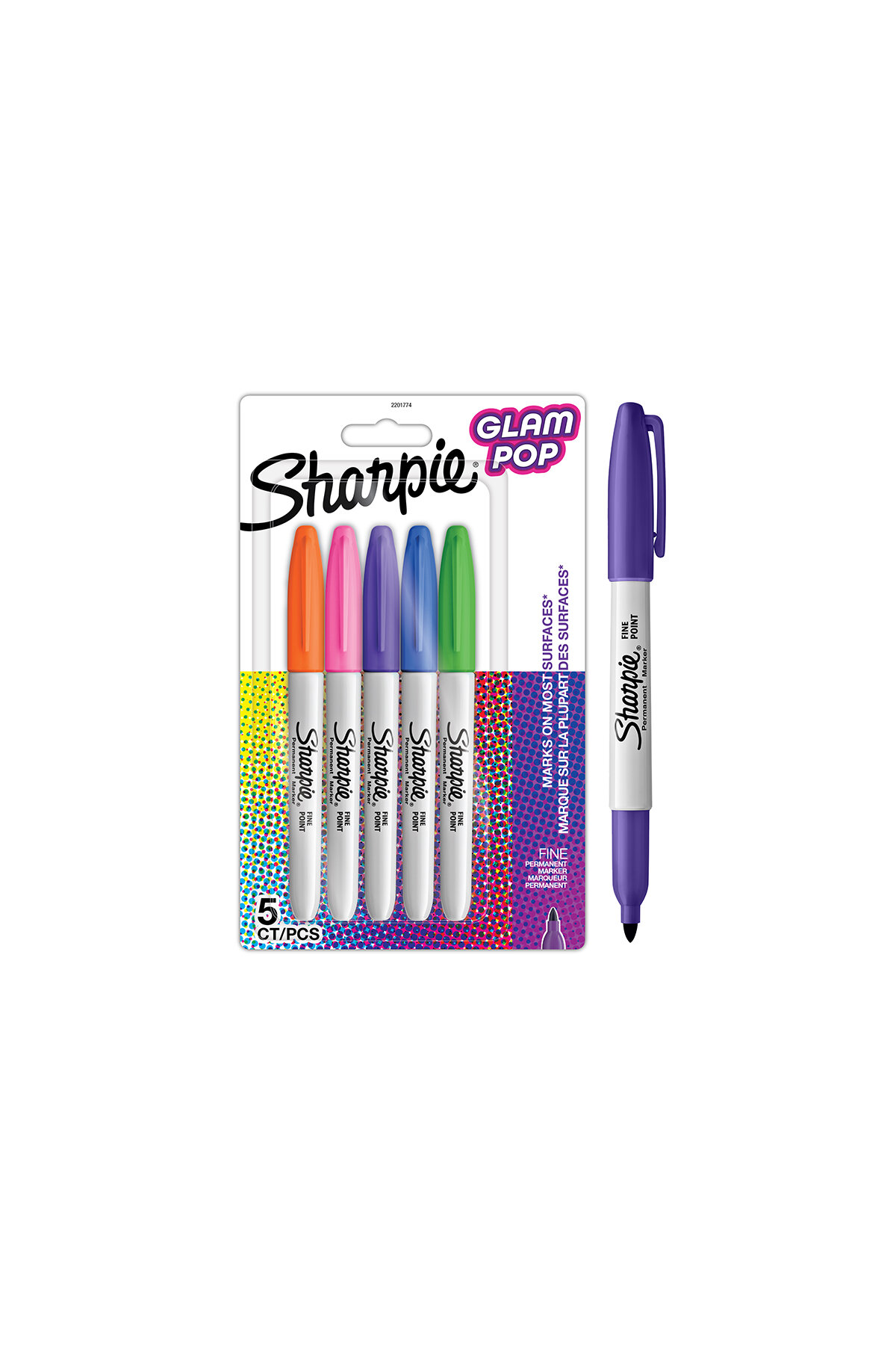 Sharpie Fine Glam Pop 5li