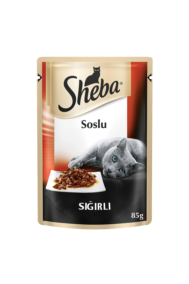 Sheba Pouch Sığır Etli Kedi Maması 85G