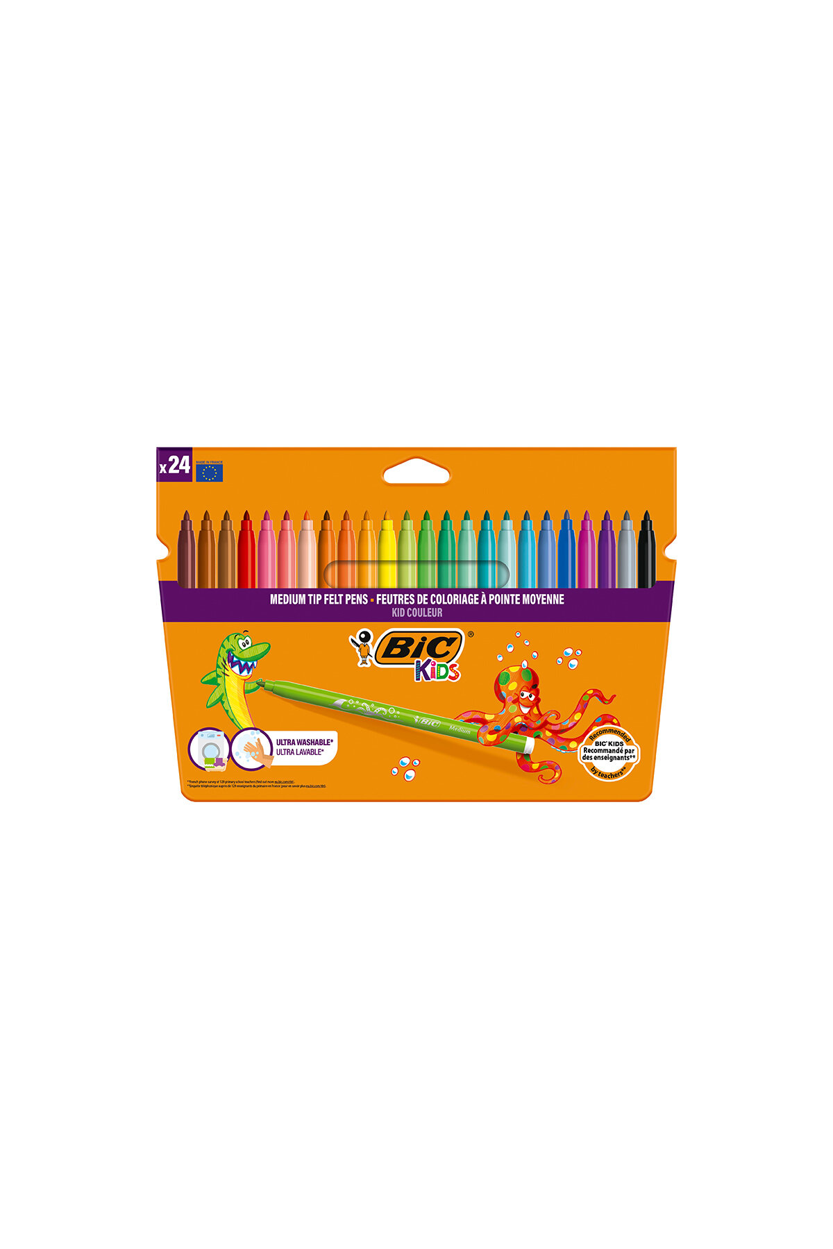Bic Kid Couleur Ultra Yıkanabilir Keçeli Kalem 24 lü