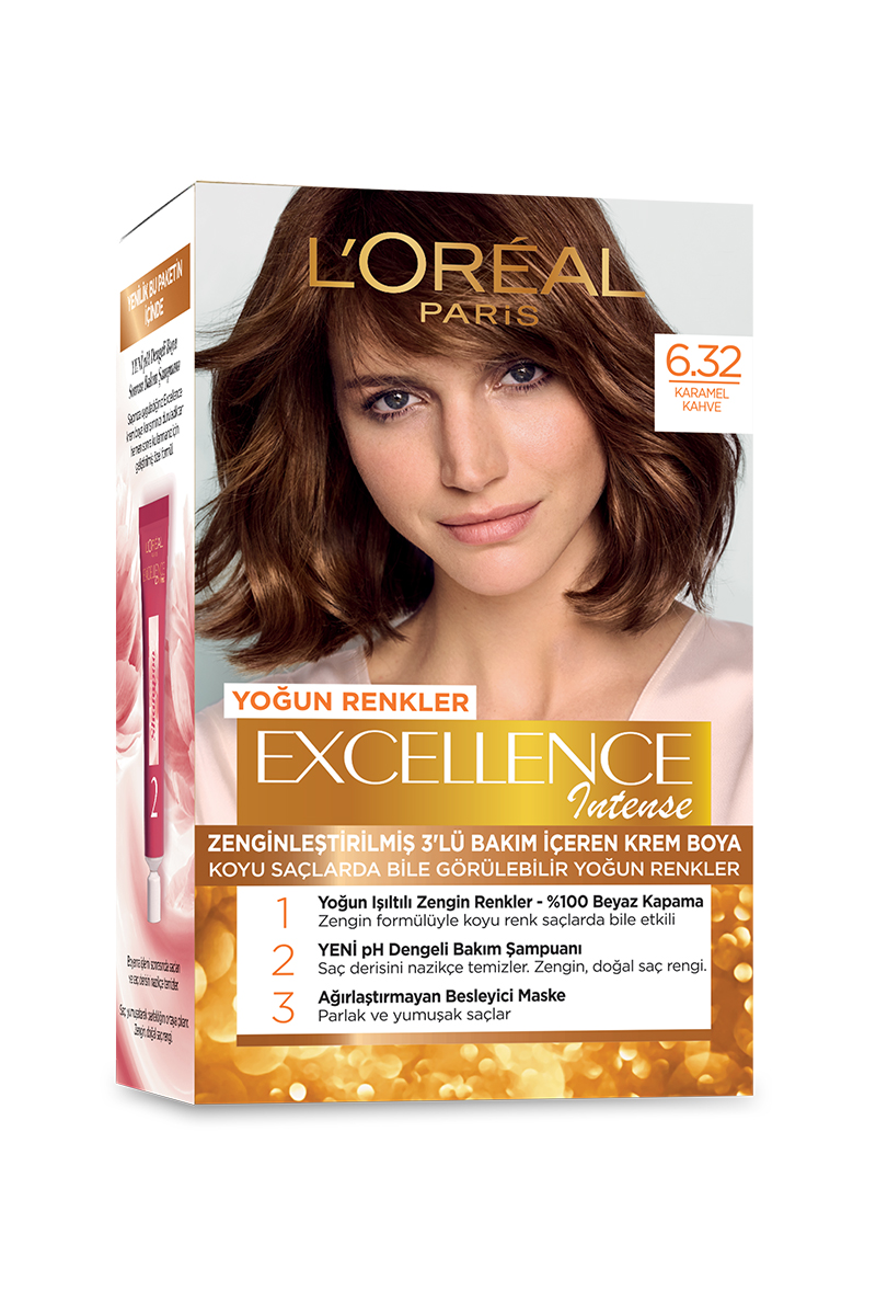 Excellence Saç Boyası Intense 6.32 Karamel Kahve