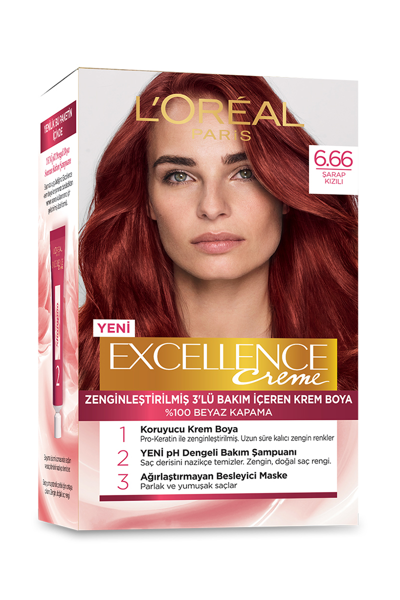 Excellence Saç Boyası Intense 6.66 Yoğun Kızıl