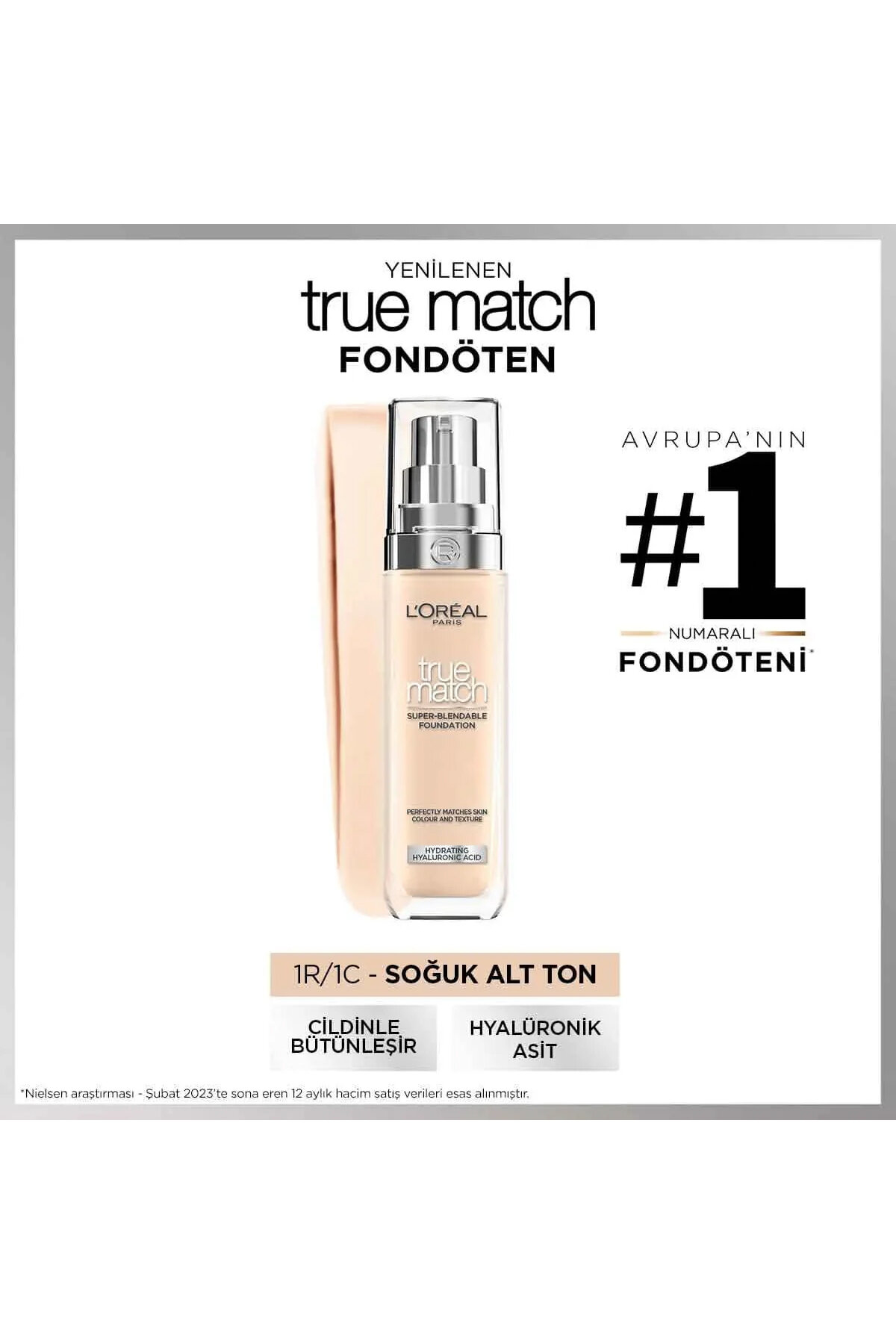 L'Oréal Paris True Match Fondoten Ivory 1R/1C